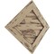Ekena Millwork Timberthane Pecky Cypress Diamond Faux Wood Non-Functional Gable Vent, Primed Tan, 36"W x 36"H GVURDI36X36DPCPR - alternate 2